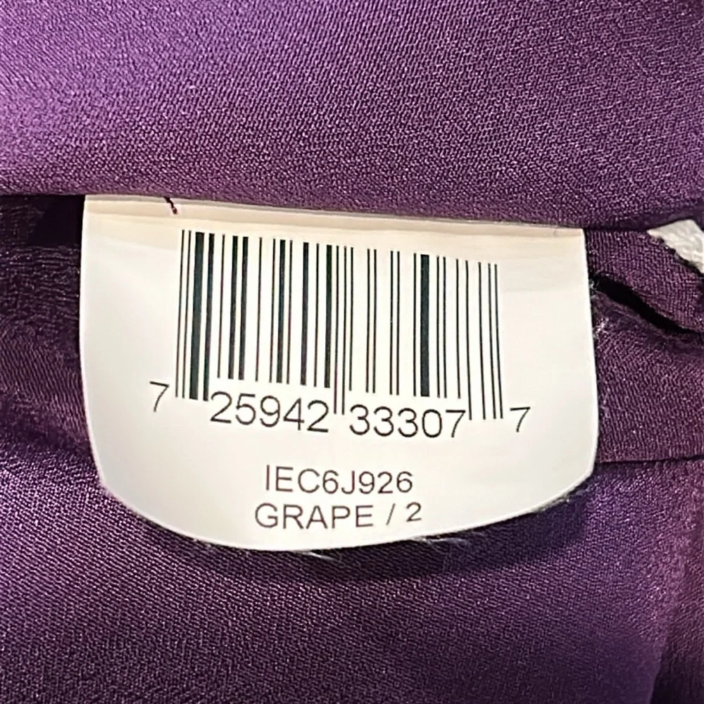 BCGBMaxAzria Pleated Chiffon Mini Dress 2 Removable Straps Grape Purple Party